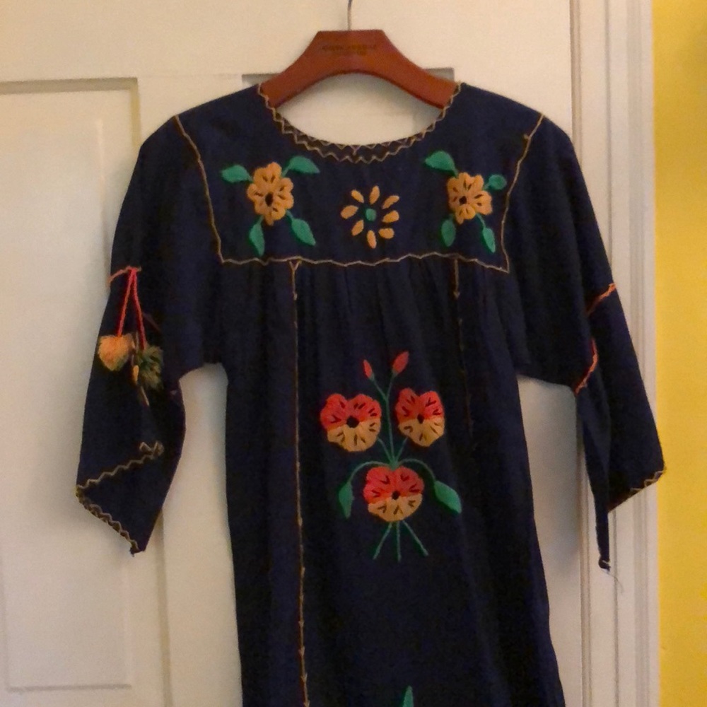 Vintage handmade Mexican dress